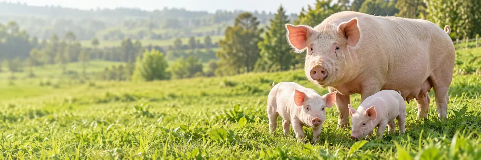 Farm pigs